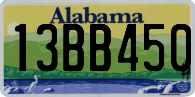 AL license plate 13BB450
