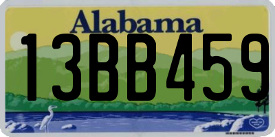 AL license plate 13BB459