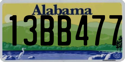 AL license plate 13BB477