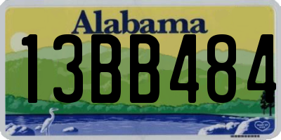 AL license plate 13BB484