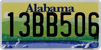 AL license plate 13BB506