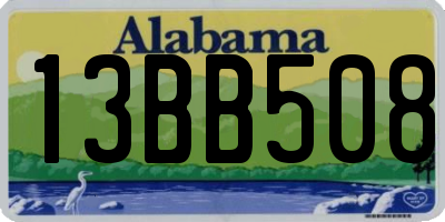 AL license plate 13BB508