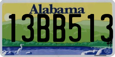 AL license plate 13BB513