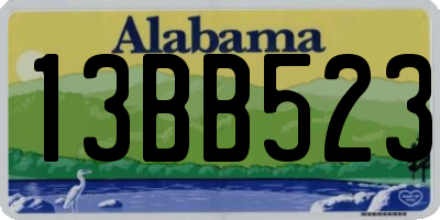 AL license plate 13BB523