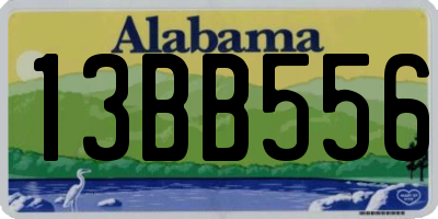 AL license plate 13BB556