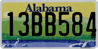 AL license plate 13BB584