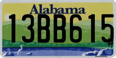 AL license plate 13BB615