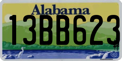 AL license plate 13BB623