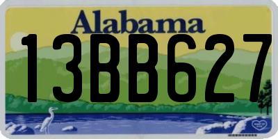 AL license plate 13BB627
