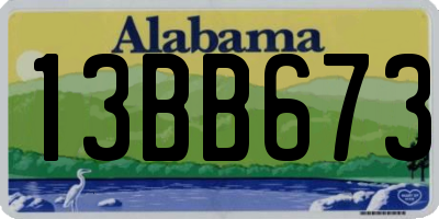 AL license plate 13BB673