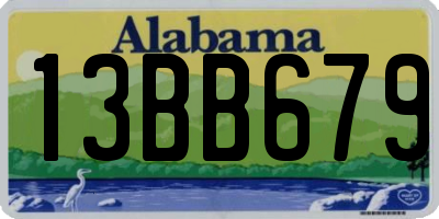 AL license plate 13BB679