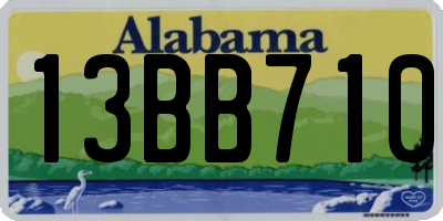 AL license plate 13BB710