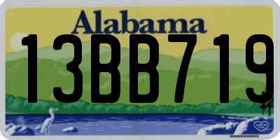 AL license plate 13BB719