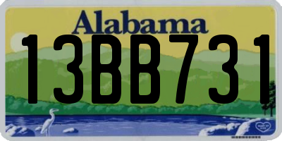 AL license plate 13BB731