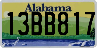 AL license plate 13BB817
