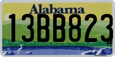 AL license plate 13BB823