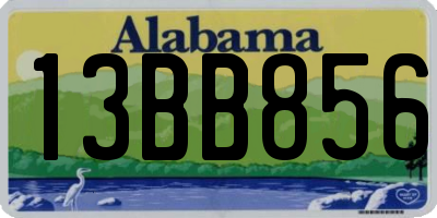 AL license plate 13BB856