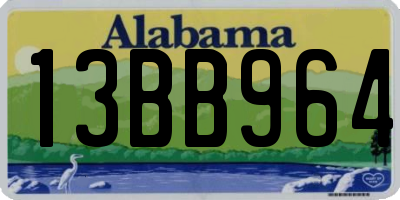 AL license plate 13BB964