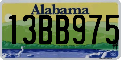 AL license plate 13BB975