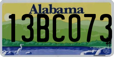 AL license plate 13BC073