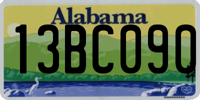 AL license plate 13BC090