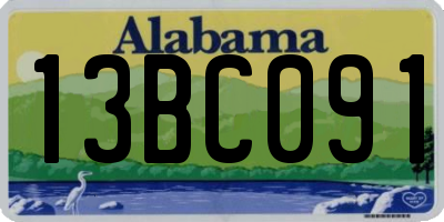 AL license plate 13BC091