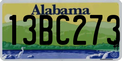 AL license plate 13BC273