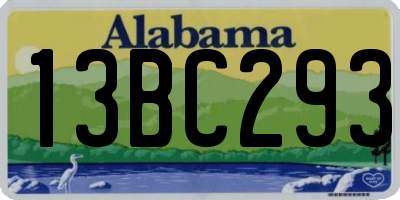 AL license plate 13BC293