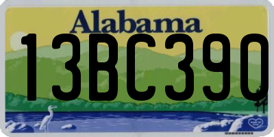 AL license plate 13BC390