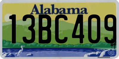 AL license plate 13BC409