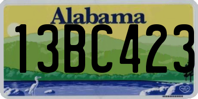 AL license plate 13BC423