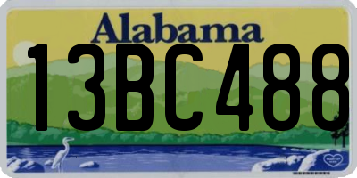 AL license plate 13BC488