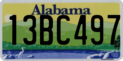 AL license plate 13BC497