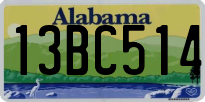 AL license plate 13BC514