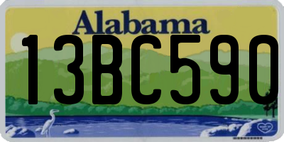 AL license plate 13BC590