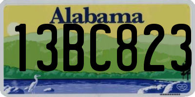 AL license plate 13BC823