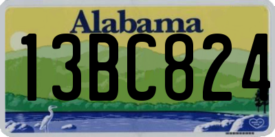AL license plate 13BC824