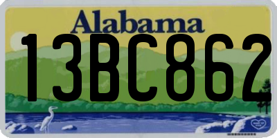 AL license plate 13BC862