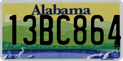 AL license plate 13BC864