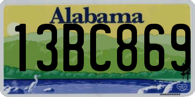 AL license plate 13BC869