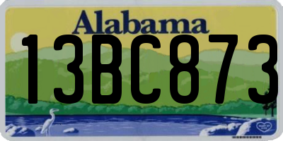 AL license plate 13BC873