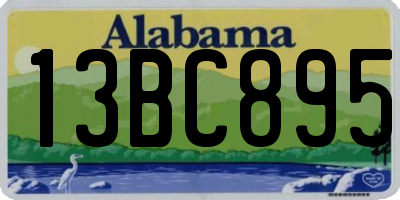 AL license plate 13BC895