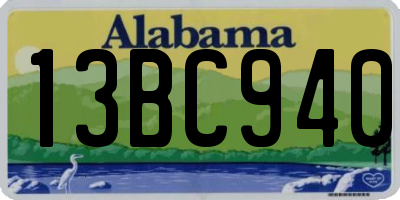 AL license plate 13BC940