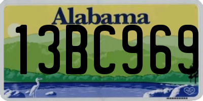 AL license plate 13BC969