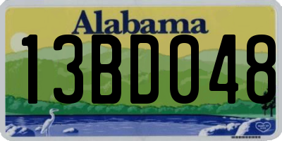AL license plate 13BD048