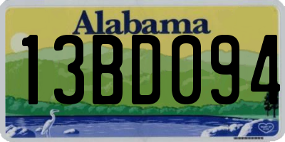 AL license plate 13BD094