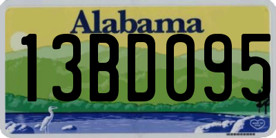 AL license plate 13BD095