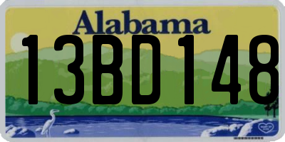 AL license plate 13BD148