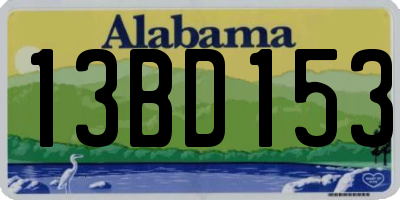 AL license plate 13BD153