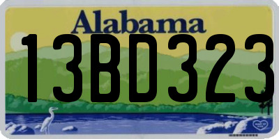 AL license plate 13BD323